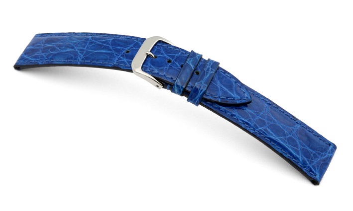 Horlogeband Bahamas azuurblauw | voor Baume & Mercier 