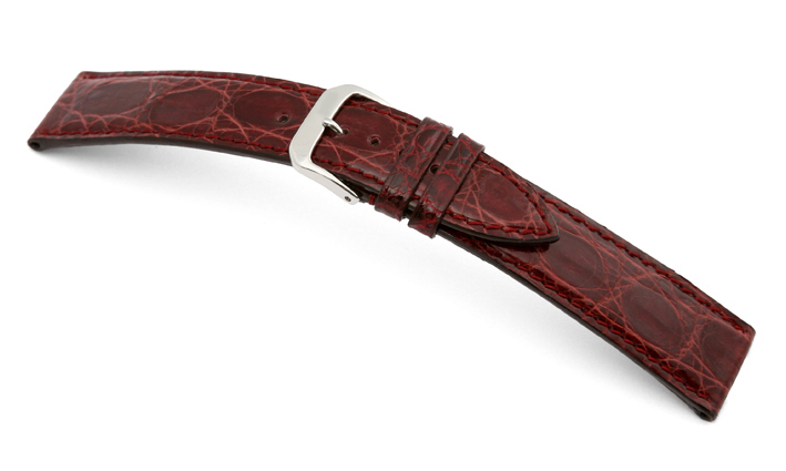 Horlogeband Bahamas bordeaux | voor Chronoswiss