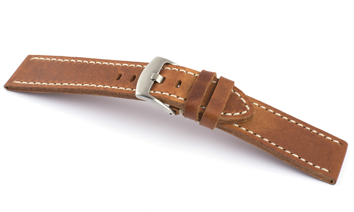 Horlogeband Vintage Classic cognac | voor Edox