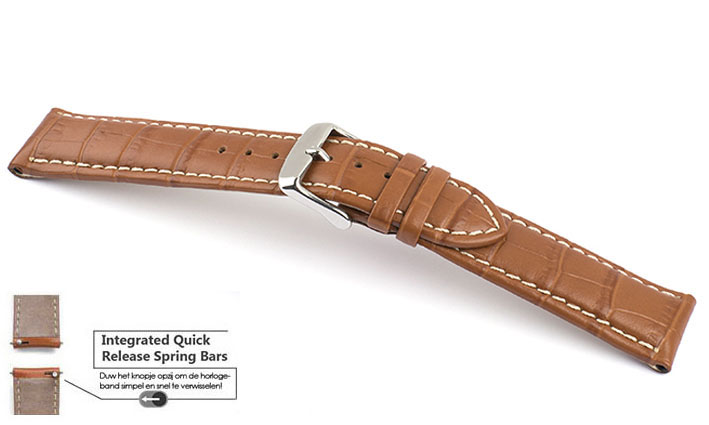 Horlogeband New Orleans cognac | voor Fromanteel 