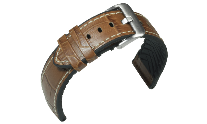 Horlogeband Waterproof Paul cognac | voor Leer