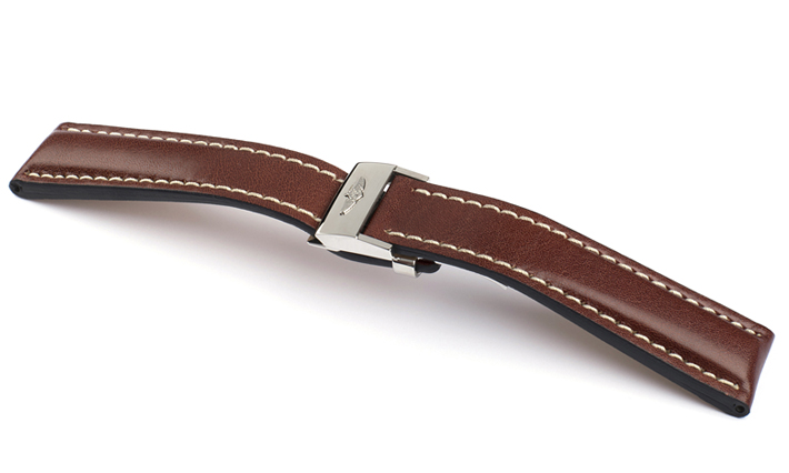 Horlogebandje Chronogrande Kalf mahagoni  | passend voor Breitling 