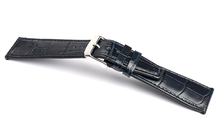 Horlogeband Portofino donkerblauw | voor Leer