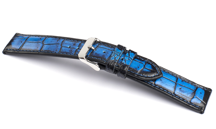 Horlogeband Alligator Multicolor blauw | voor Breguet
