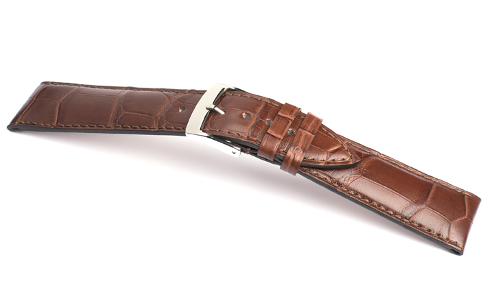 Horlogeband Alligator Classic havanna | voor Franck Muller 