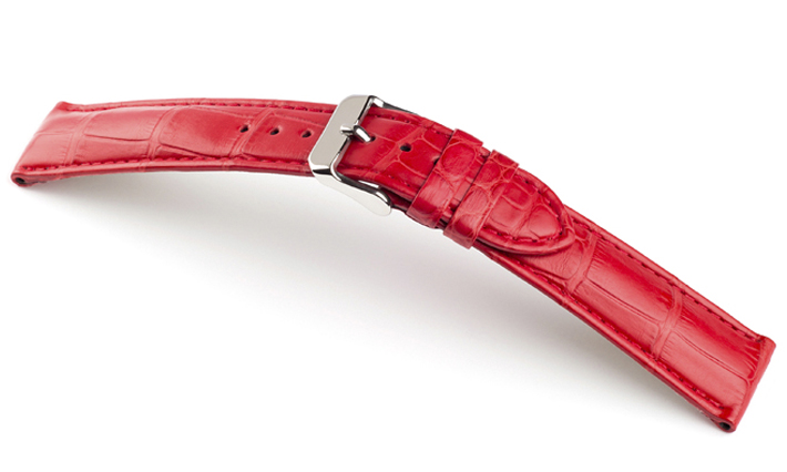 Horlogeband Louisiana rood | voor Hermes