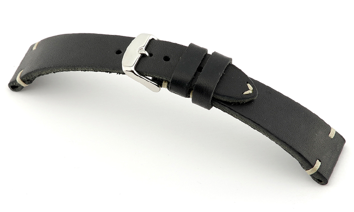 Horlogeband Tiber zwart | voor U Boat 