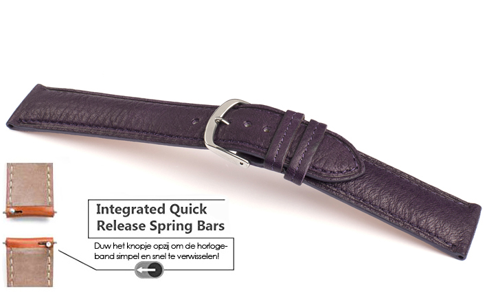 Horlogeband Vegi Aubergine | voor LG