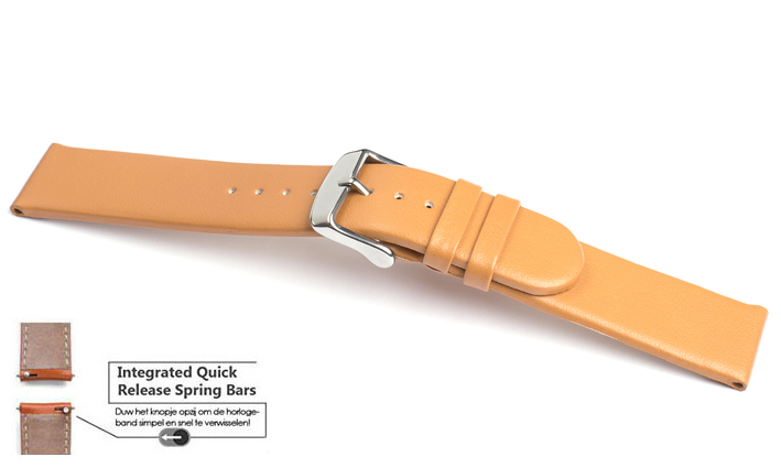 Horlogeband Mela cognac Vegan voor Michael Kors Smartwatch De Horlogebanden Specialist