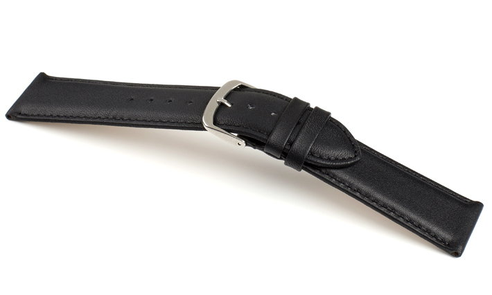 Horlogeband XL Chur zwart | XL horlogebanden 